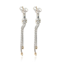 David Yurman Yellow Gold & Sterling Silver Diamond Petite Helena Earrings av