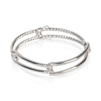 David Yurman White Gold Diamond Continuance Bracelet sv
