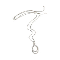 David Yurman Sterling Silver Diamond Continuance Pendant pv