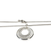 David Yurman Sterling Silver Diamond Medium Model Stax Pendant sv