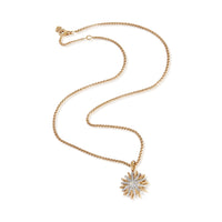 David Yurman Rose Gold Diamond Medium Starburst Pendant pv