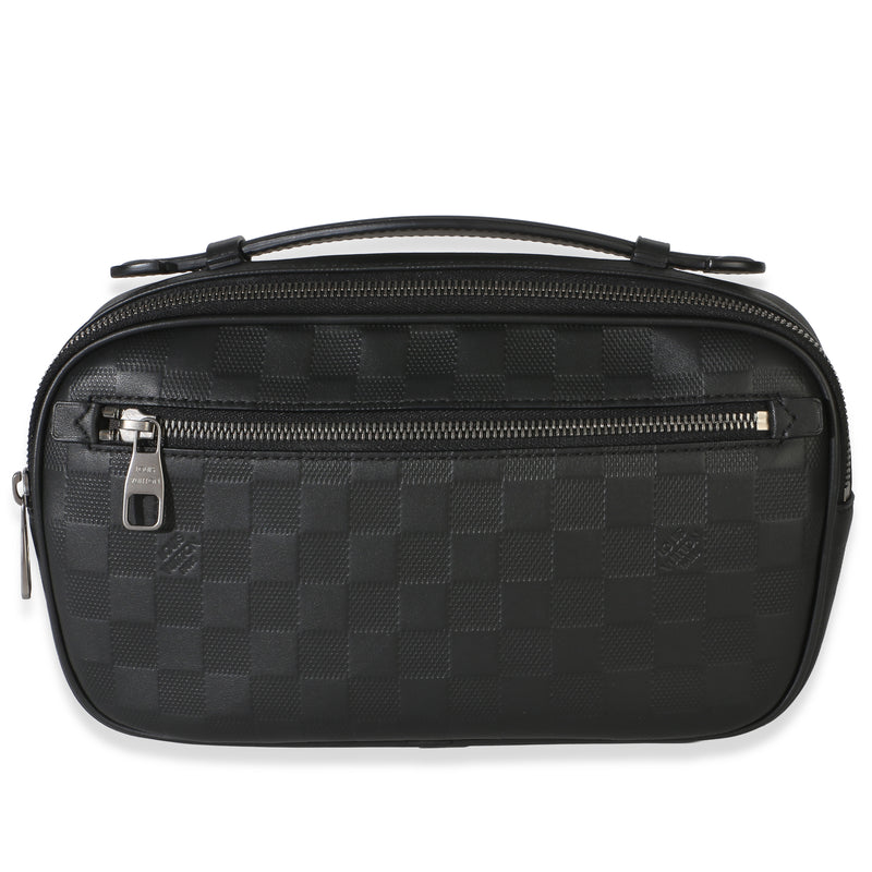 Louis Vuitton Black Damier Infini Ambler Belt Bag Handbag id