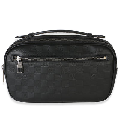 Louis Vuitton Black Damier Infini Ambler Belt Bag Handbag id