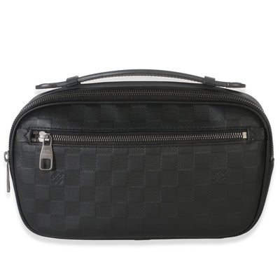 Louis Vuitton Black Damier Infini Ambler Belt Bag Handbag fv