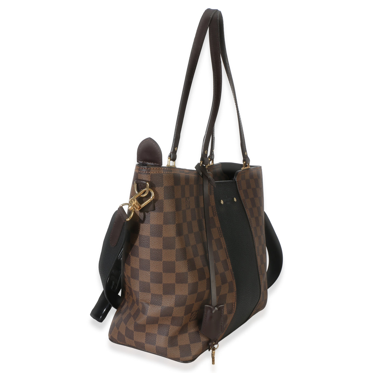 Louis Vuitton Canvas Damier Ebene Taurillon Jersey Tote Handbag 3