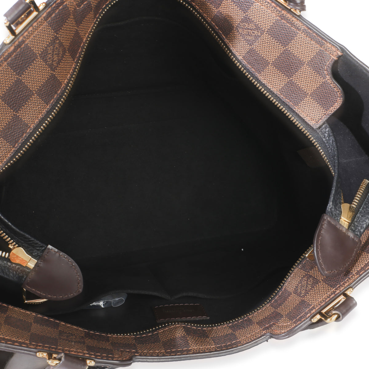 Louis Vuitton Canvas Damier Ebene Taurillon Jersey Tote Handbag 8
