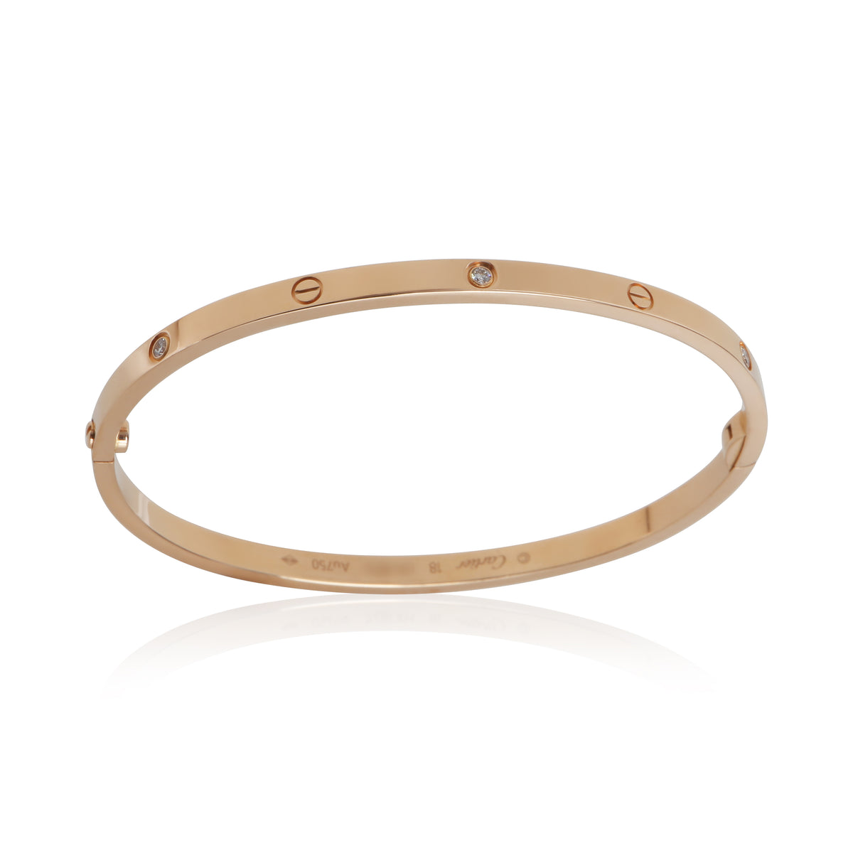 Cartier Rose Gold Diamond Small Model Love Bracelet bv