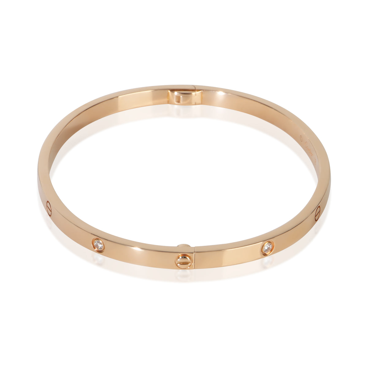 Cartier Rose Gold Diamond Small Model Love Bracelet pv