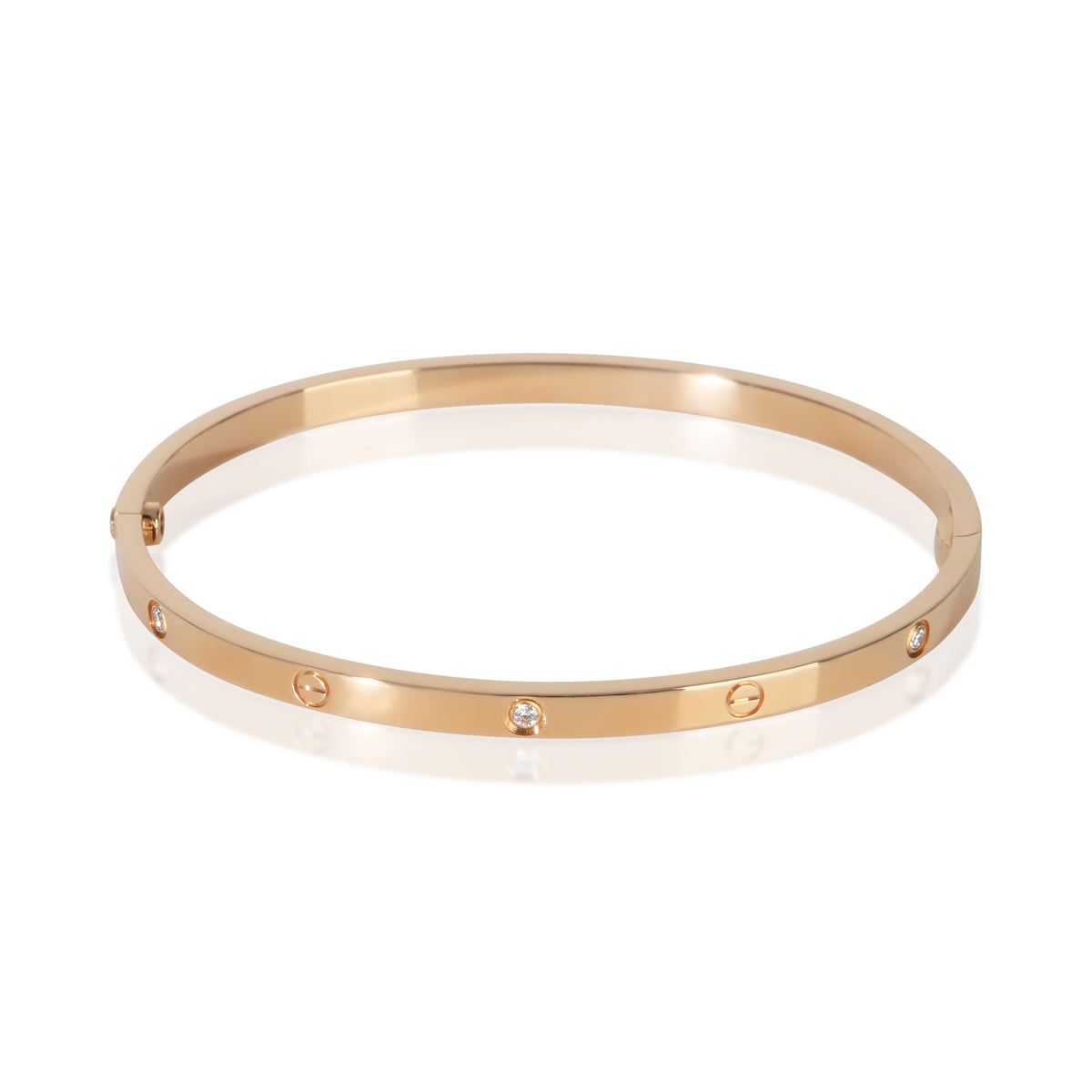 Cartier Rose Gold Diamond Small Model Love Bracelet sv