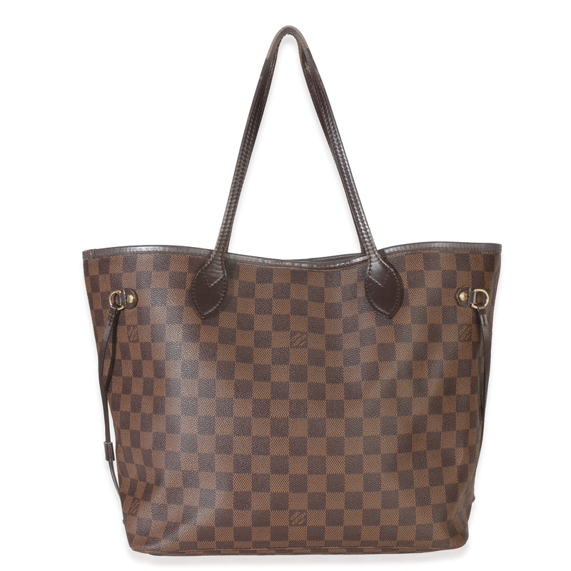 Louis Vuitton Damier Ebene Canvas Neverfull MM Handbag fv