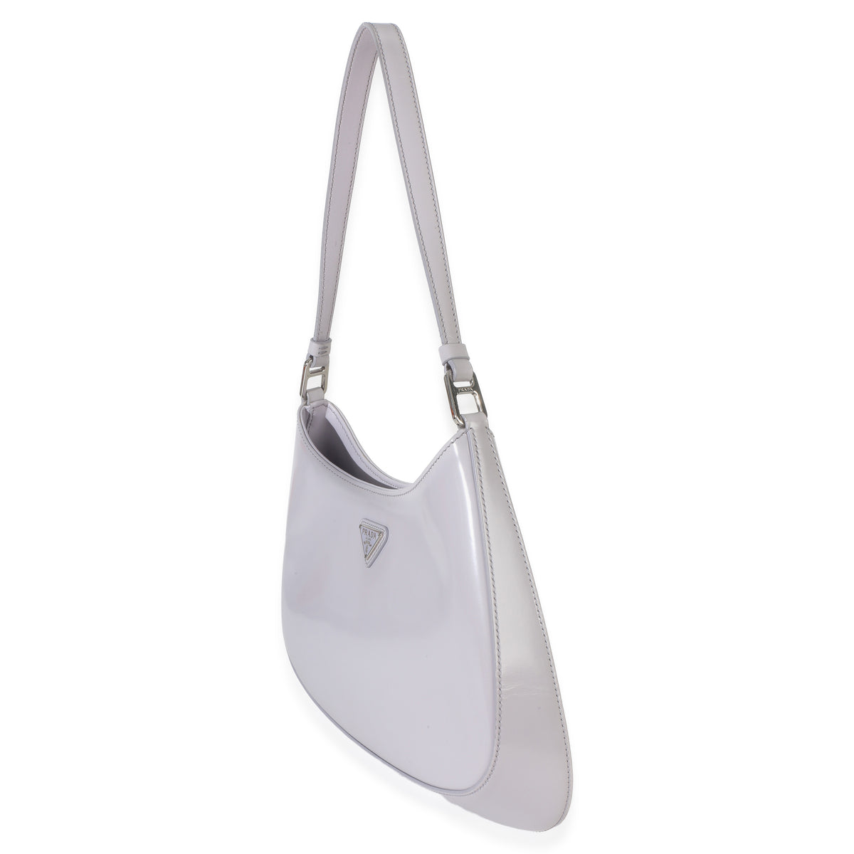 Prada Grey Spazzolato Medium Cleo Bag Handbag 2