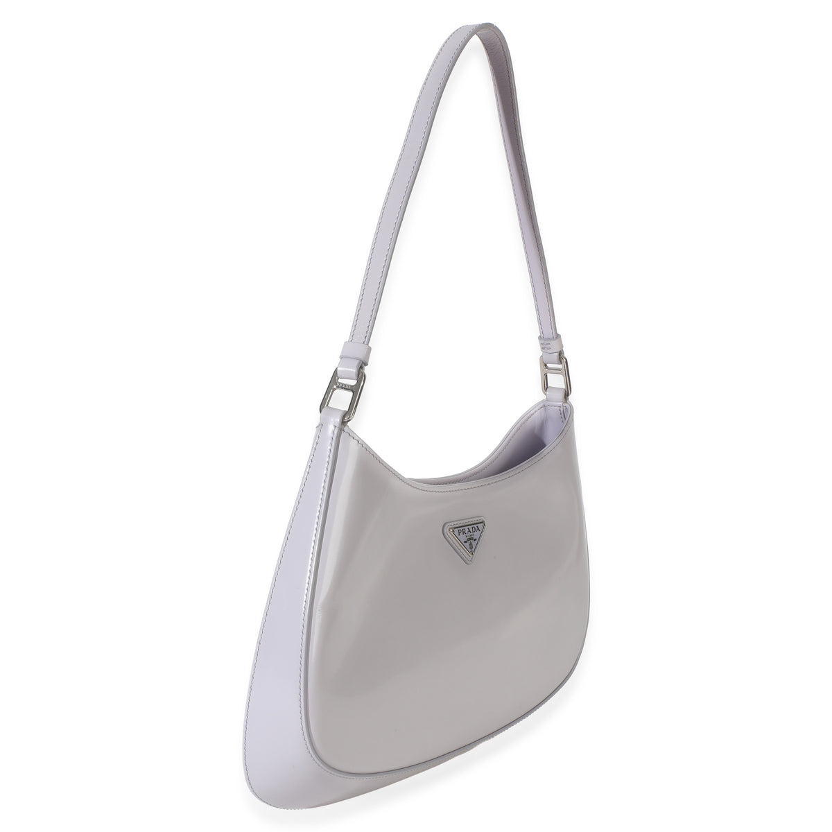 Prada Grey Spazzolato Medium Cleo Bag Handbag 3