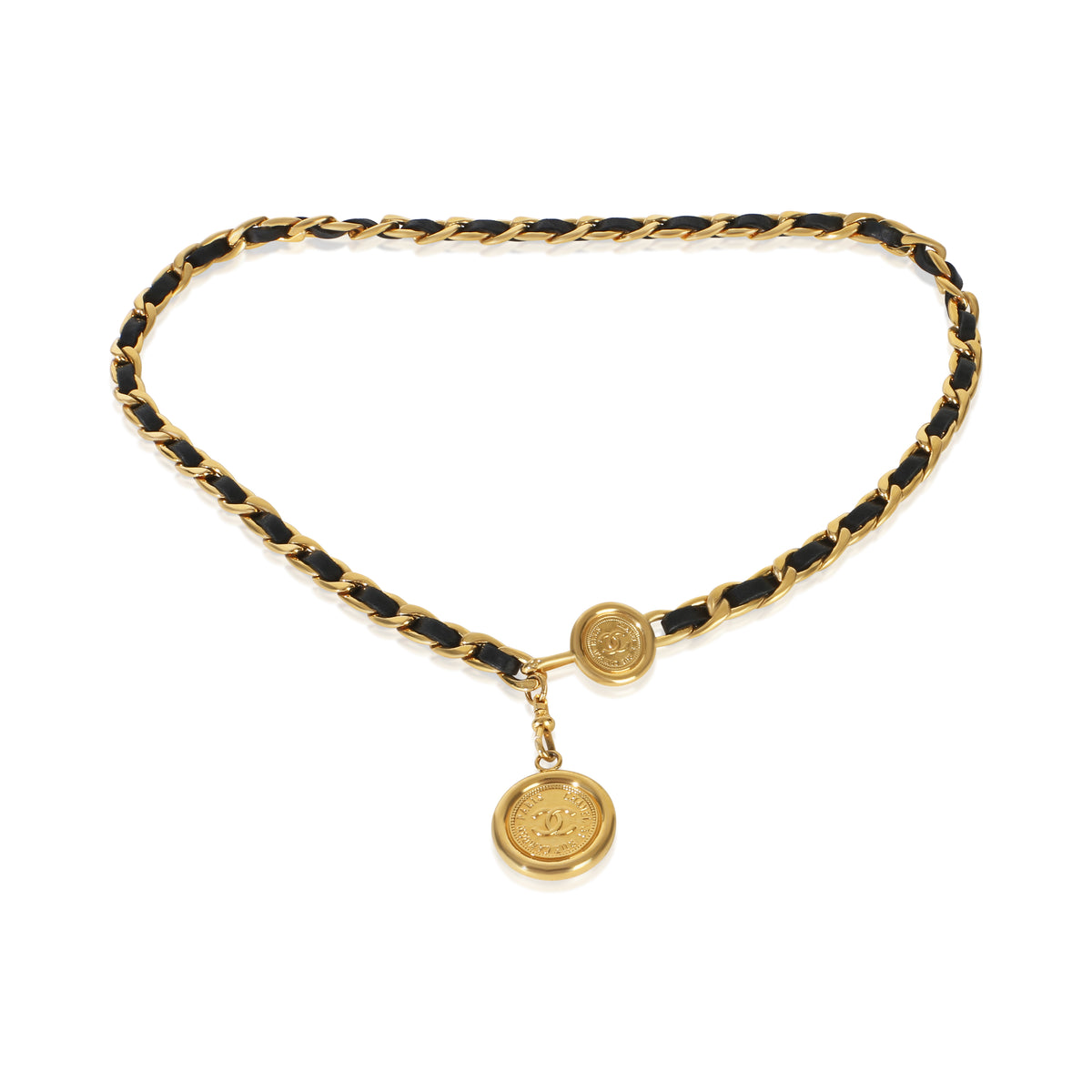Chanel Gold Plated Vintage Chain Link Belt fv