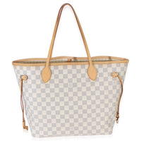 Louis Vuitton Damier Azur Canvas Neverfull MM Handbag 4