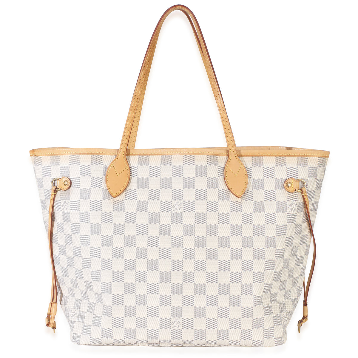 Louis Vuitton Damier Azur Canvas Neverfull MM Handbag fv