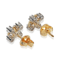Tiffany & Co. Yellow Gold & Platinum Diamond Sixteen Stone Earrings 3