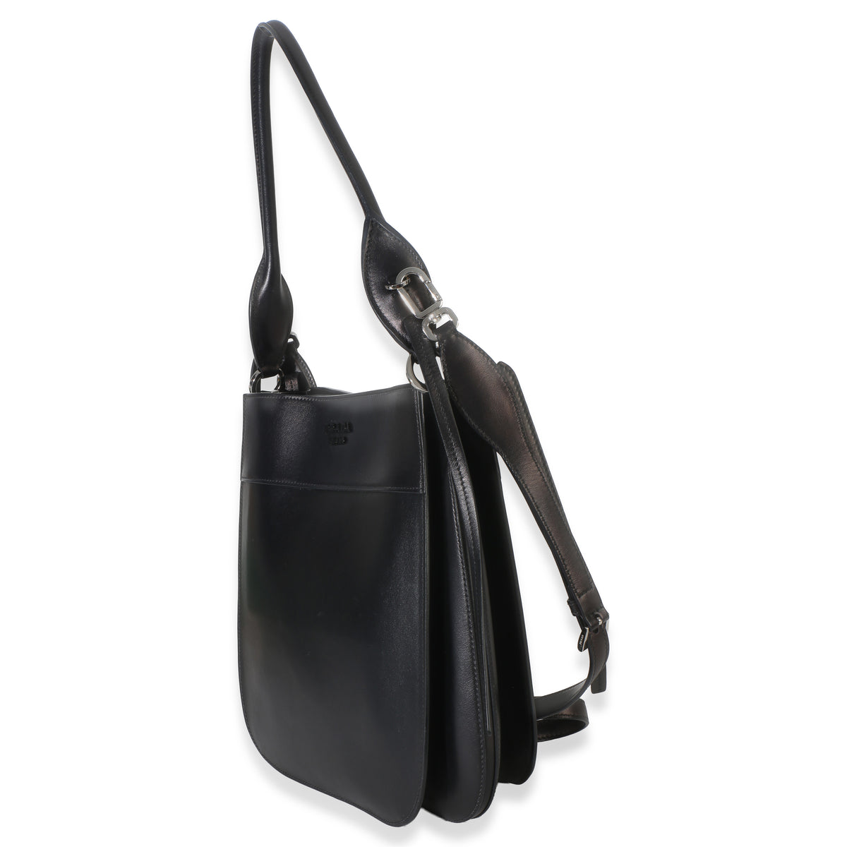 Prada Black Calfskin City Small Margit Bag Handbag 2