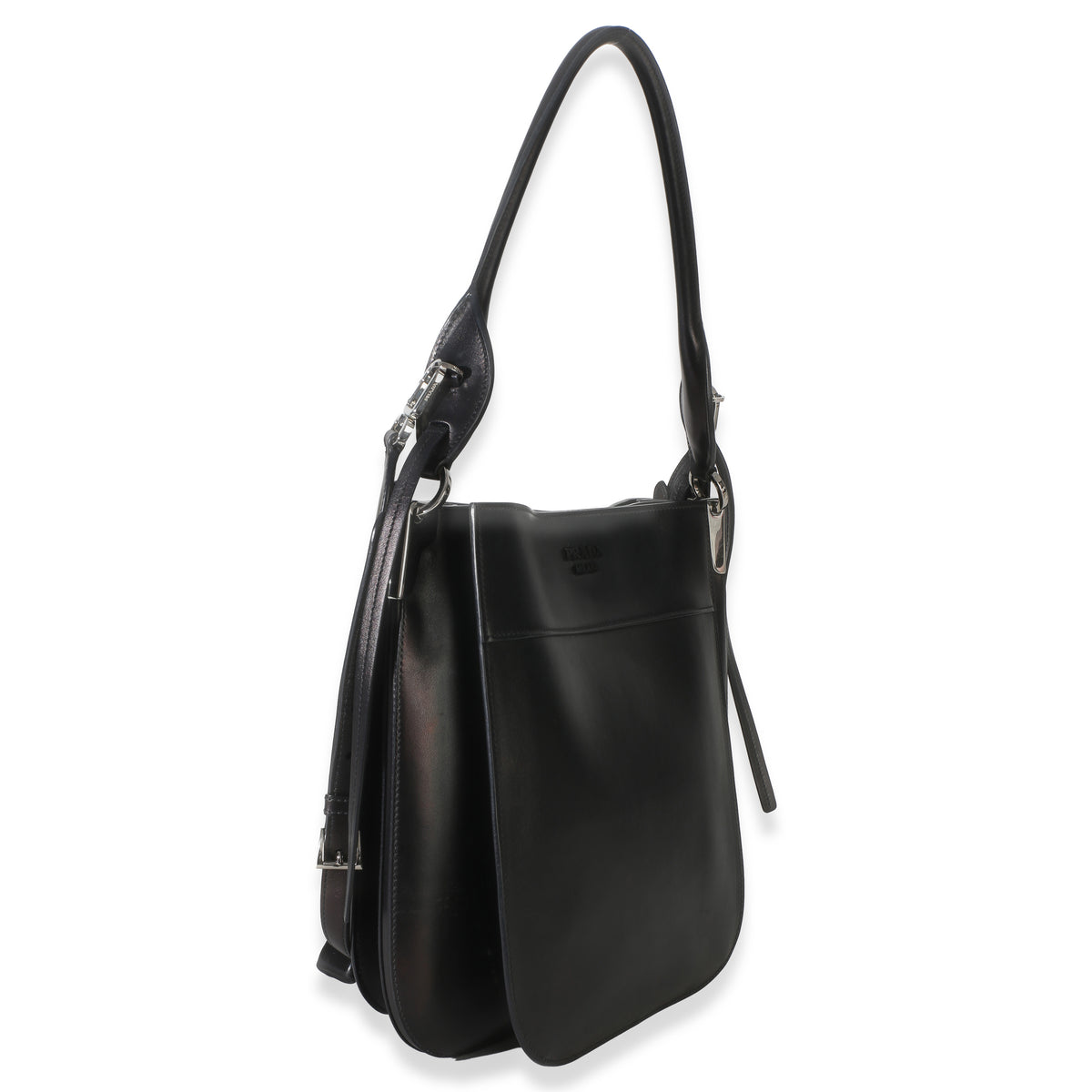 Prada Black Calfskin City Small Margit Bag Handbag 3