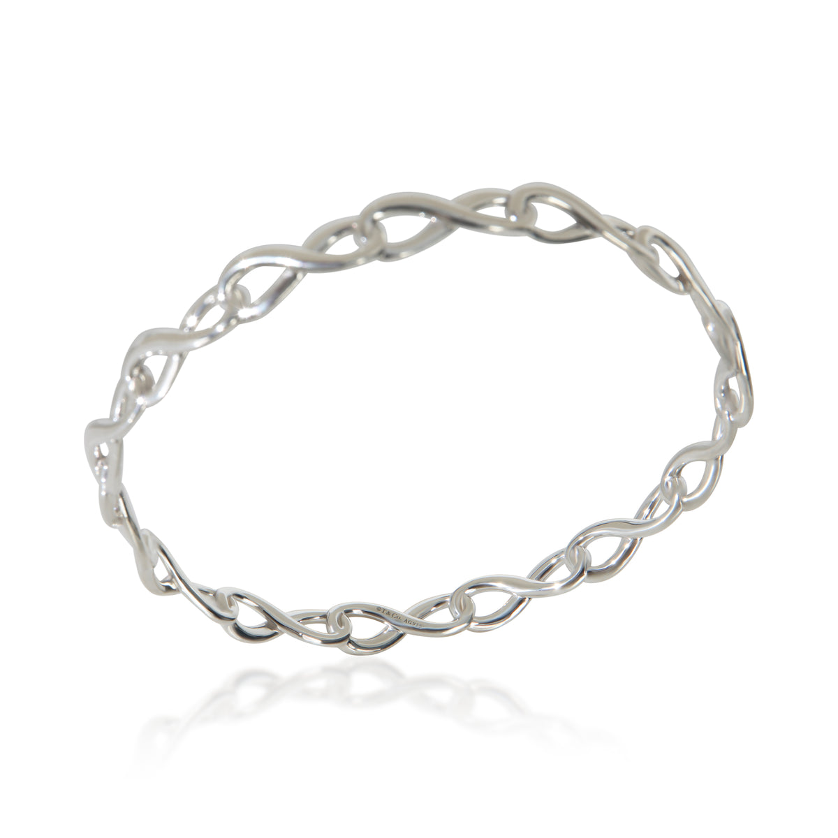 Tiffany & Co. Sterling Silver  Infinity Bracelet 4