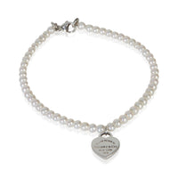 Tiffany & Co. Sterling Silver Pearl Return To Tiffany Bracelet fv
