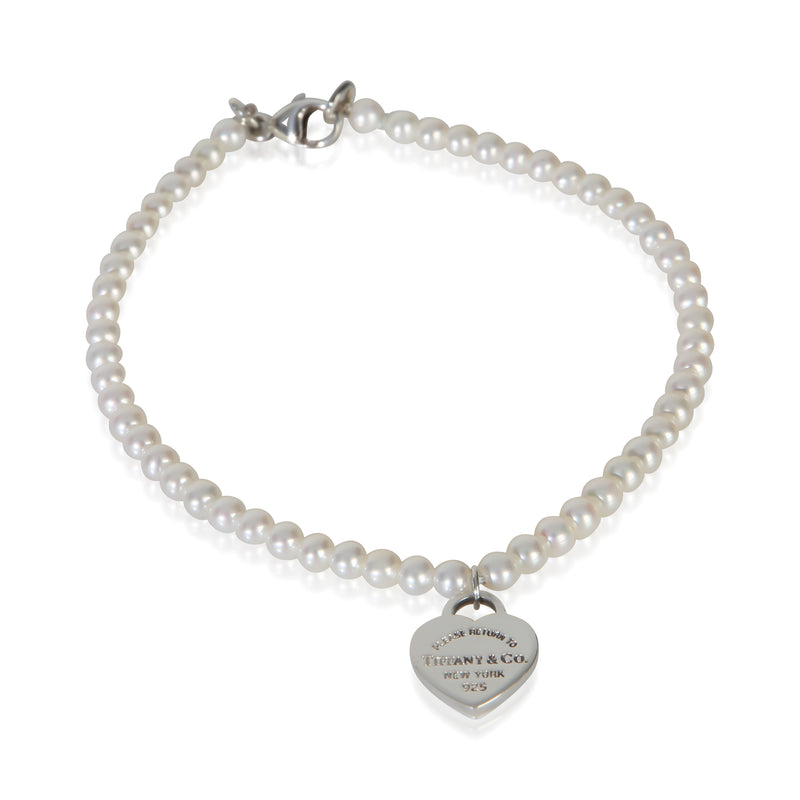 Tiffany & Co. Sterling Silver Pearl Return To Tiffany Bracelet fv