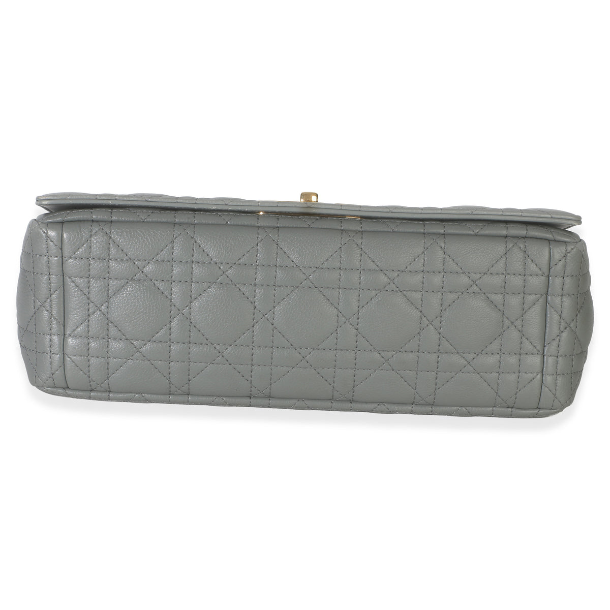 Christian Dior Grey Supple Calfskin Cannage Medium Caro Chain Bag Handbag 5