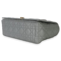 Christian Dior Grey Supple Calfskin Cannage Medium Caro Chain Bag Handbag 6