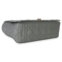 Christian Dior Grey Supple Calfskin Cannage Medium Caro Chain Bag Handbag 7