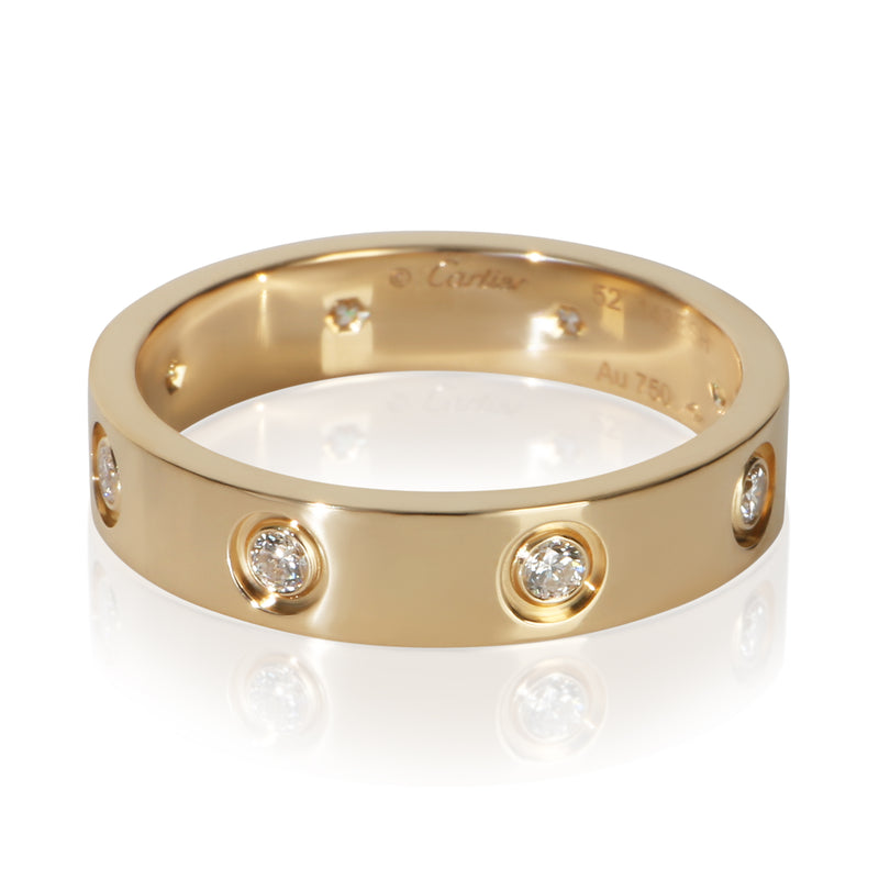 Cartier Yellow Gold Diamond Small Model Love Ring fv