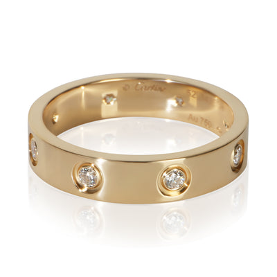 Cartier Yellow Gold Diamond Small Model Love Ring fv