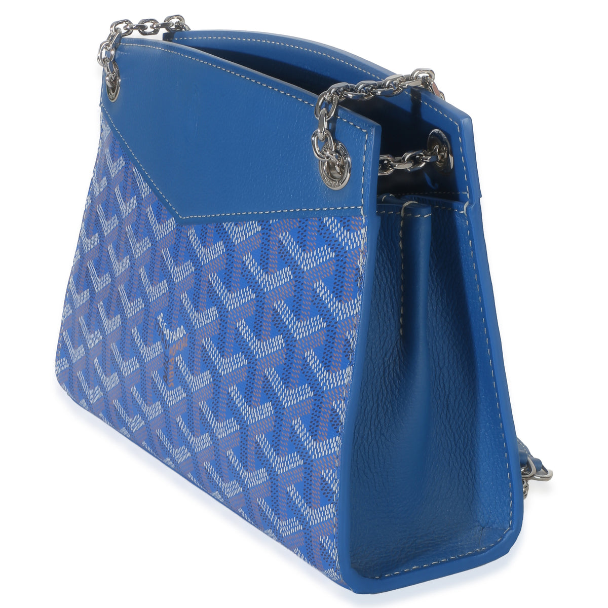 Goyard Blue ine Canvas  Mini Rouette Structure Handbag 2