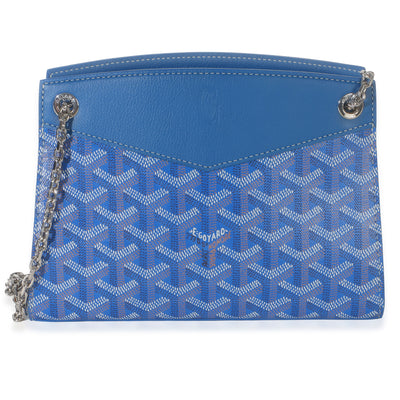 Goyard Blue ine Canvas  Mini Rouette Structure Handbag fv