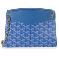 Goyard Blue ine Canvas  Mini Rouette Structure Handbag fv