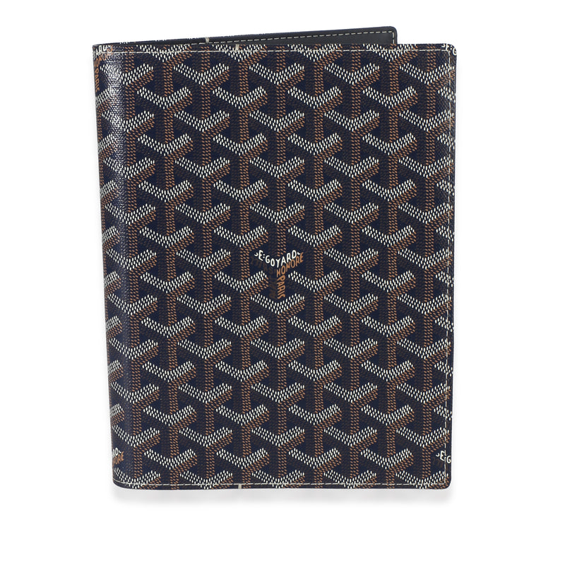 Goyard Navy ine Canvas Couverture Castiglione Document Cover id