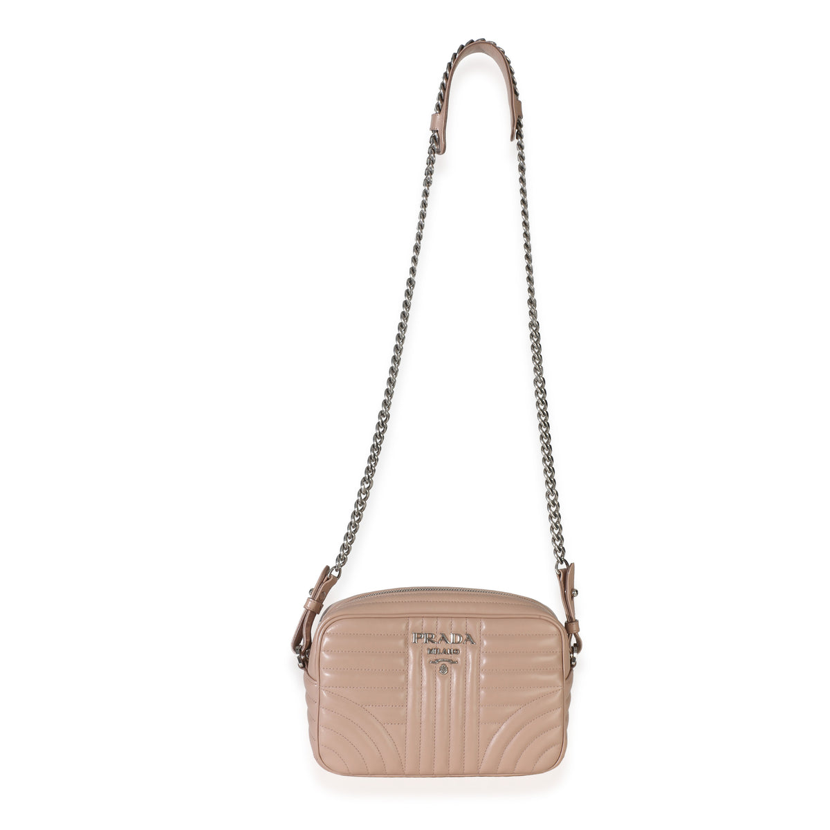 Prada Pink Nappa Impunture Diagramme Small Camera Bag Handbag 8