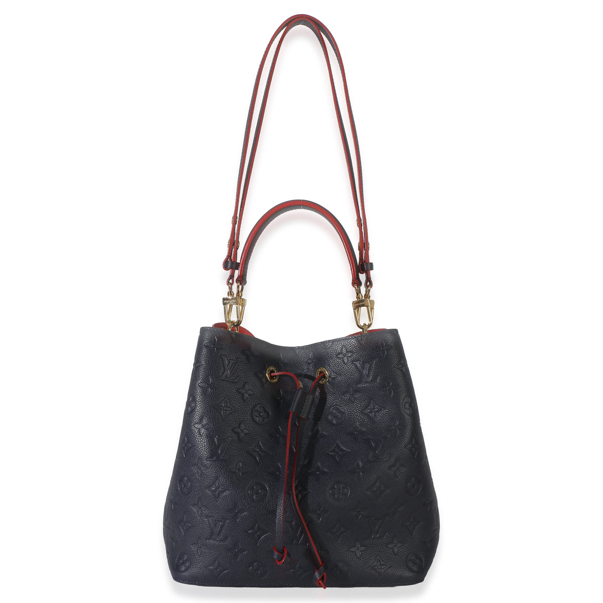 Louis Vuitton Marine Rouge Monogram Empreinte NeoNoe MM Handbag 5