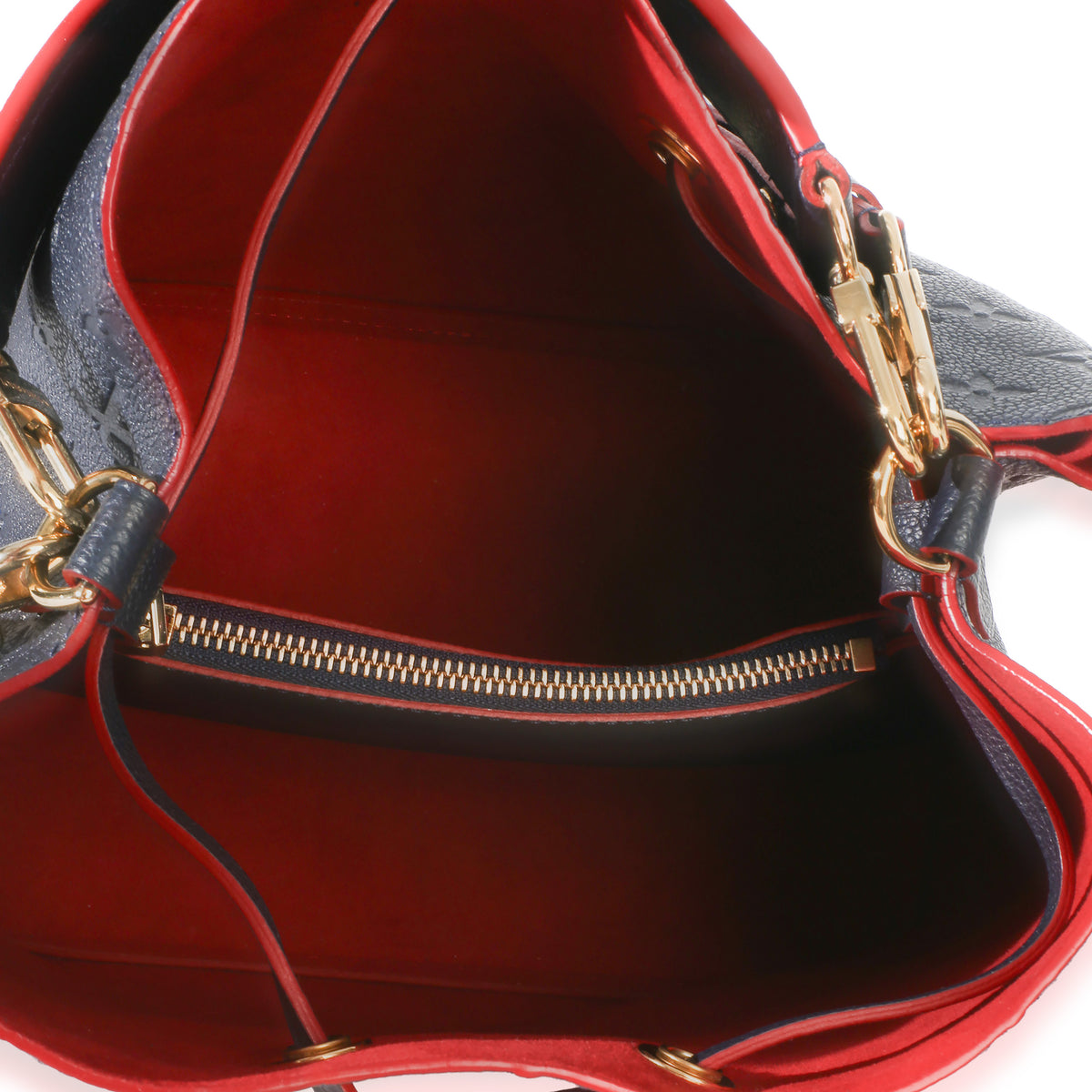 Louis Vuitton Marine Rouge Monogram Empreinte NeoNoe MM Handbag 6