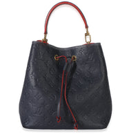 Louis Vuitton Marine Rouge Monogram Empreinte NeoNoe MM Handbag fv