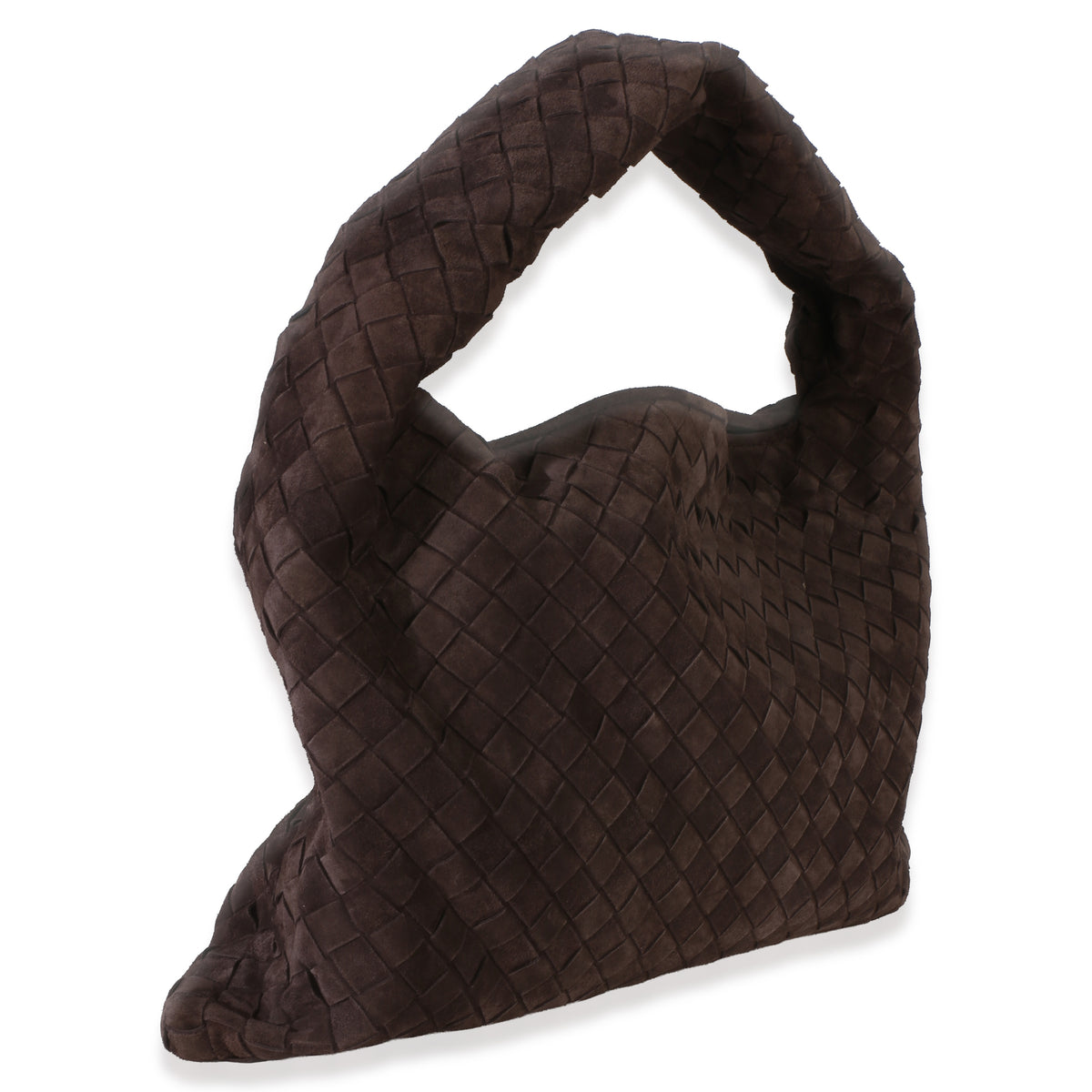 Bottega Veneta Fondant Intrecciato Suede Small Hop Handbag 3