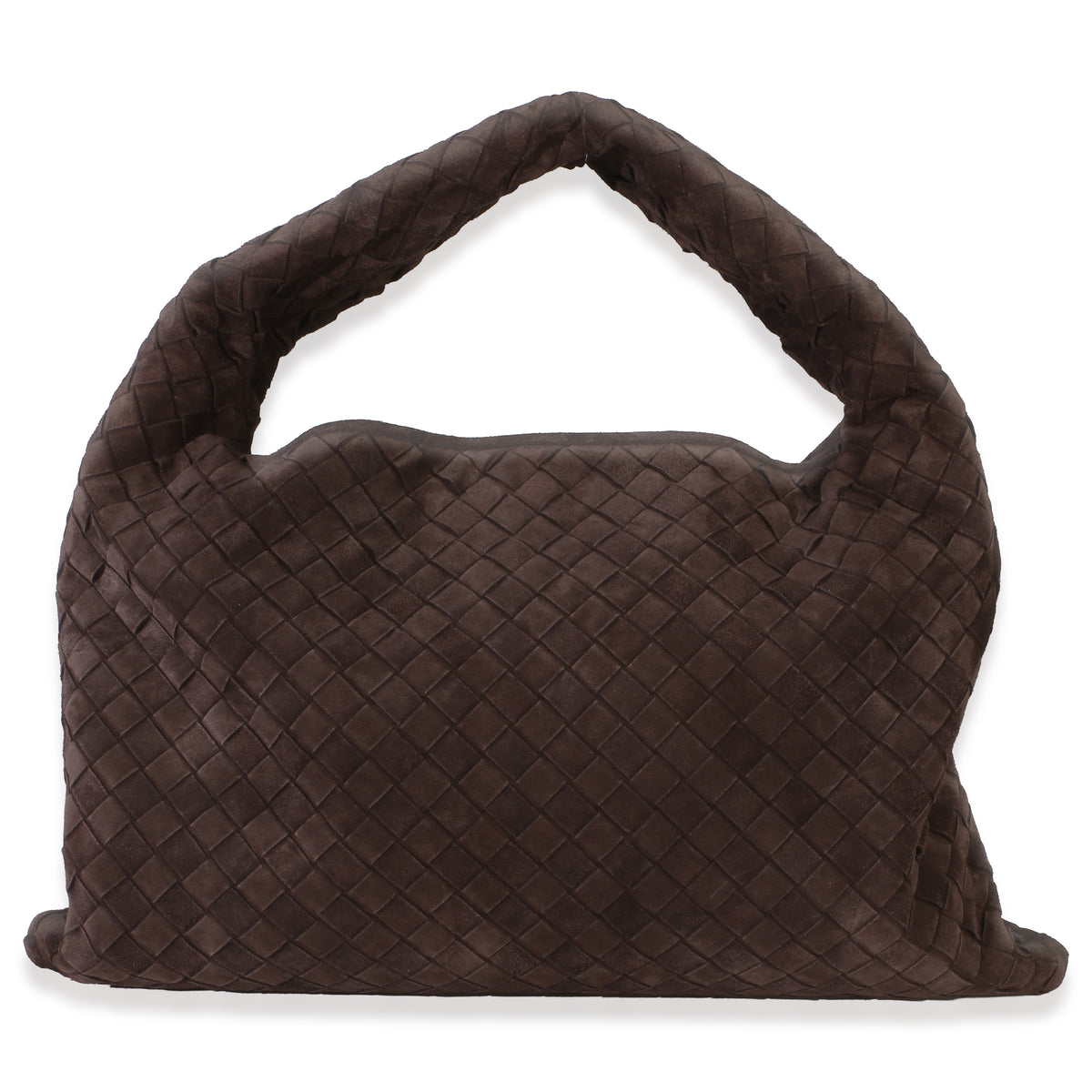Bottega Veneta Fondant Intrecciato Suede Small Hop Handbag 4