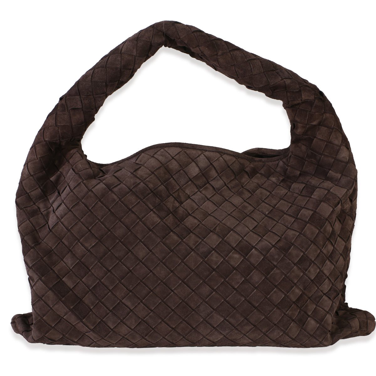 Bottega Veneta Fondant Intrecciato Suede Small Hop Handbag id
