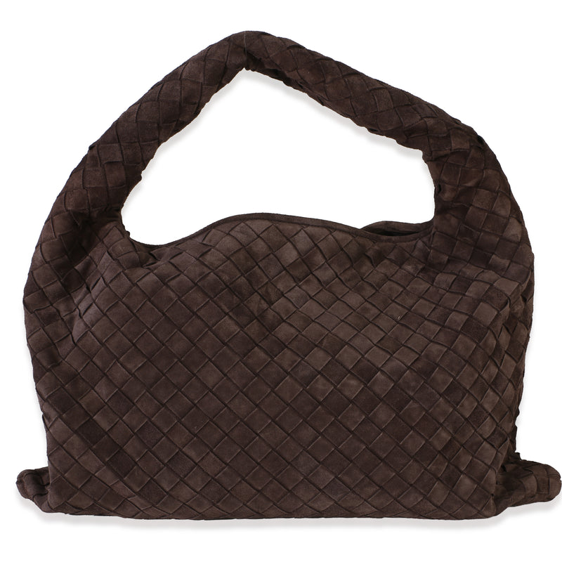 Bottega Veneta Fondant Intrecciato Suede Small Hop Handbag id