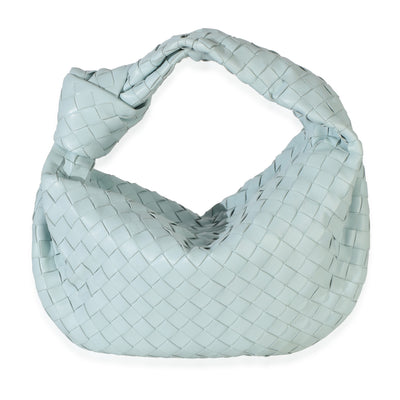 Bottega Veneta Teal Washed Nappa Intrecciato Teen Jodie Handbag id