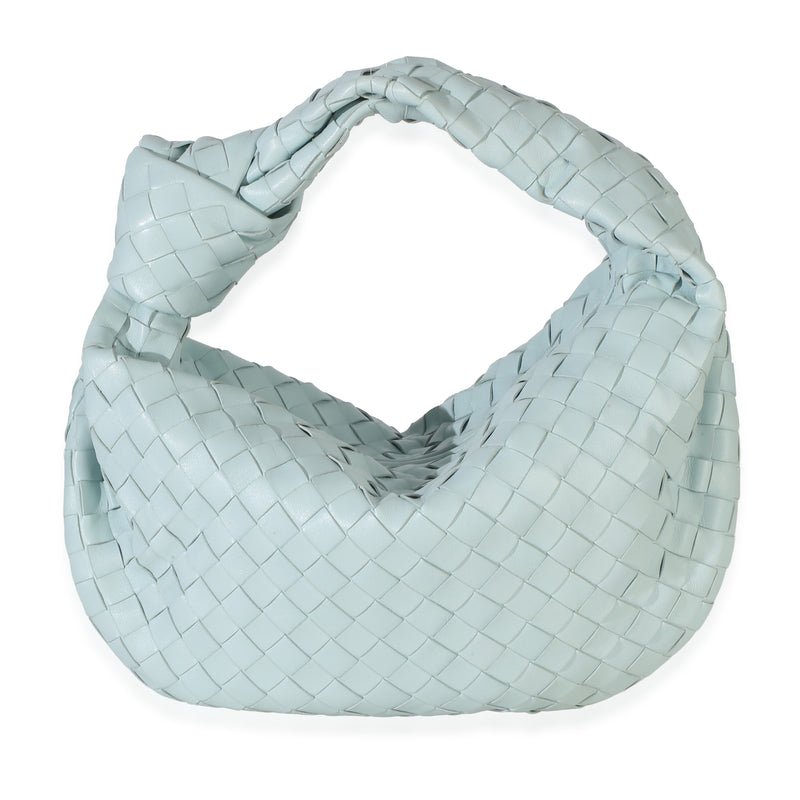 Bottega Veneta Teal Washed Nappa Intrecciato Teen Jodie Handbag id