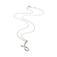 Tiffany & Co. Sterling Silver  Elsa Peretti Alphabet Initial J Pendant 3