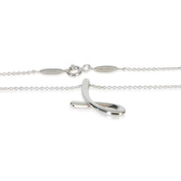 Tiffany & Co. Sterling Silver  Elsa Peretti Alphabet Initial J Pendant 2
