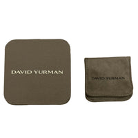 David Yurman Yellow Gold & Sterling Silver Diamond Petite Helena 3 Row Ring box