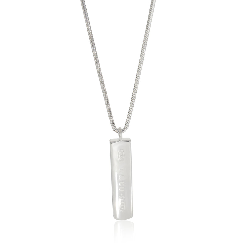 Tiffany & Co. Sterling Silver  1837 Bar Pendant
