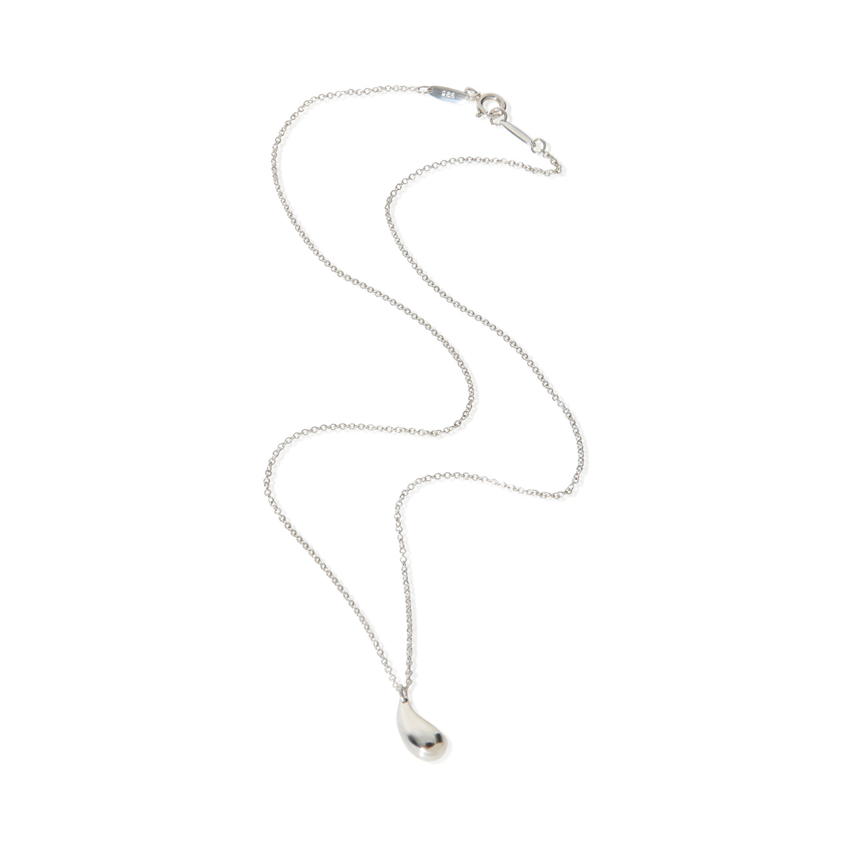 Tiffany & Co. Sterling Silver  Elsa Peretti Teardrop Pendant 3