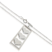 Tiffany & Co. Sterling Silver  Vintage 3 Heart Pendant 2